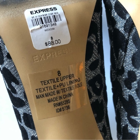 Express Metallic Leopard Booties - Picture 16 of 16